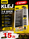 Klej epoksydowy UHU 2-K Quick 2 sztuki