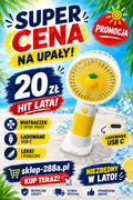 Wiatraczek USB-C Mini – Hit Lata – Super Cena 20zł