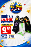 Krótkie skarpetki dla mężczyzn i kobiet w różnych kolorach