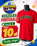Koszulka męska Portugal czerwona rozmiar L
