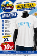 Koszulka męska Argentina biała rozmiar XL