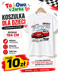 Koszulka dziecięca MXR Grand Prix Moto Racing biała rozmiar 164 cm