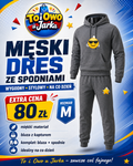 Męski dres ze spodniami szary rozmiar M
