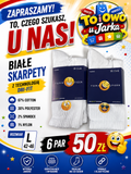 Białe skarpety Dri-Fit 6 par rozmiar L 42-46
