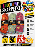 Kolorowe skarpetki Nike Dri-Fit mix kolorów tie-dye rozmiar uniwersalny